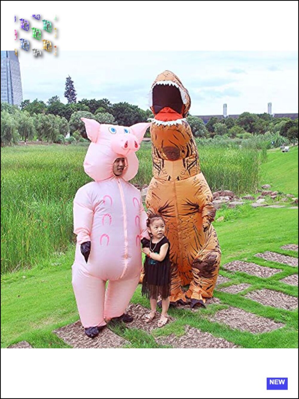 Inflatable Pig Costume Adult Blow Up Halloween Cosplay Party - Picture 6 of 6